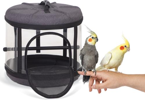 Show full view: K&H Pet Products Mod Bird Travel Carrier, Gray/Clear slide 1 of 8