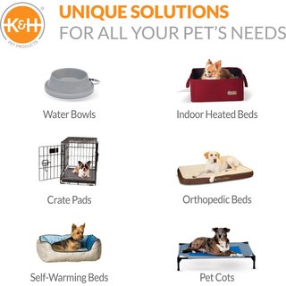 K&H Pet Products Original Bolster Pet Cot Elevated Dog Bed, Chocolate, Large slide 9 of 9