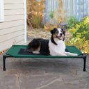 K&H Pet Products Original Steel Frame Cot Outdoor Elevated Dog Bed, Green/Black, Large