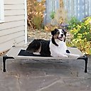K&H Pet Products Original Steel Frame Pet Cot Elevated Dog Bed, Taupe/Black, Large