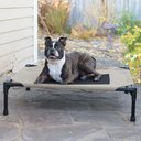 K&H Pet Products Original Steel Frame Cot Outdoor Elevated Dog Bed, Taupe/Black, Medium