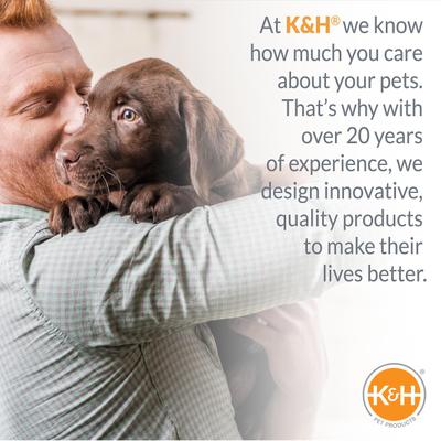 Show full view: K&H Pet Products Orthopedic Bolster Cat & Dog Bed, Gray, Medium slide 5 of 9