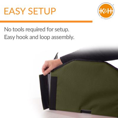 Show full view: K&H Pet Products Outdoor Dining Room Cat Furniture, Olive slide 3 of 10