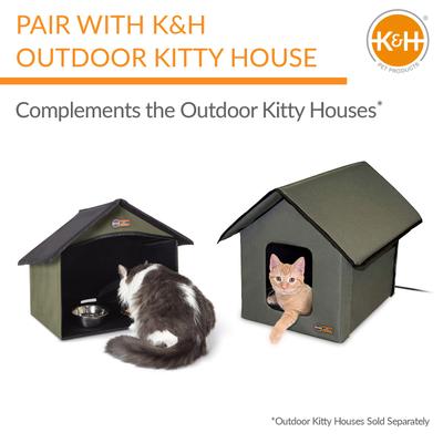 Show full view: K&H Pet Products Outdoor Dining Room Cat Furniture, Olive slide 6 of 10
