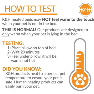 K&H Pet Products Outdoor Heated Small Animal Pad, Tan