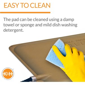 K&H Pet Products Outdoor Heated Small Animal Pad, Tan