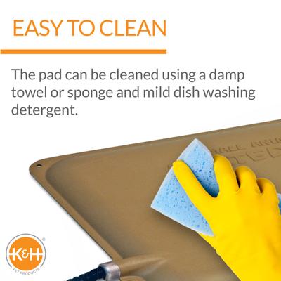 Show full view: K&H Pet Products Outdoor Heated Small Animal Pad, Tan slide 6 of 11