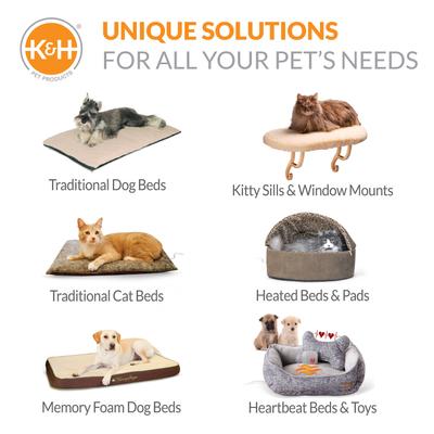 Show full view: K&H Pet Products Outdoor Heated Small Animal Pad, Tan slide 8 of 11