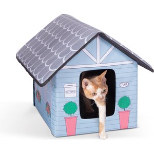 K&H Pet Products Outdoor Unheated Kitty House Cat Shelter, Cottage