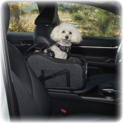K&H Pet Products Portable Console Dog Car Booster Seat, Charcoal