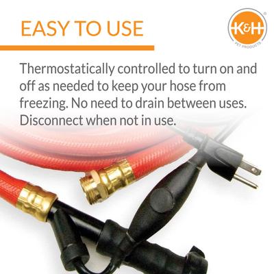 Show full view: K&H Pet Products Rubber Thermo-Hose, 40-ft, Red slide 4 of 10