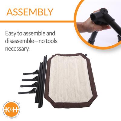 Show full view: K&H Pet Products Self-Warming Cot Cover for Elevated Dog Bed, Large slide 5 of 11