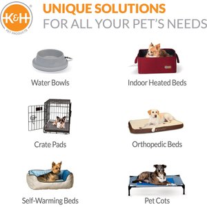 K&H Pet Products Self-Warming Cot Cover for Elevated Dog Bed, Large