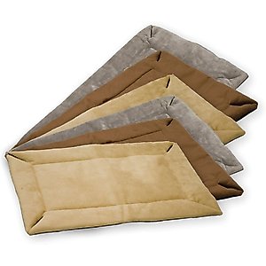 K&H Pet Products Self-Warming Dog Crate Pad, Mocha, 14 x 22 in