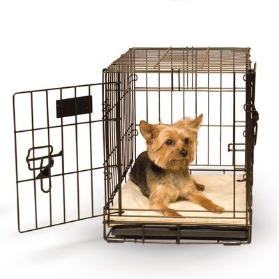 Show full view: K&H Pet Products Self-Warming Dog Crate Pad, Tan, 14 x 22 in slide 1 of 12