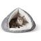 Show in main carousel: K&H Pet Products Self-Warming Hut Dog & Cat Bed, Gray, Small slide 1 of 10