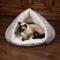 Show in main carousel: K&H Pet Products Self-Warming Hut Dog & Cat Bed, Gray, Small slide 8 of 10