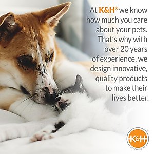 K&H Pet Products Self-Warming Hut Dog & Cat Bed, Gray, Small