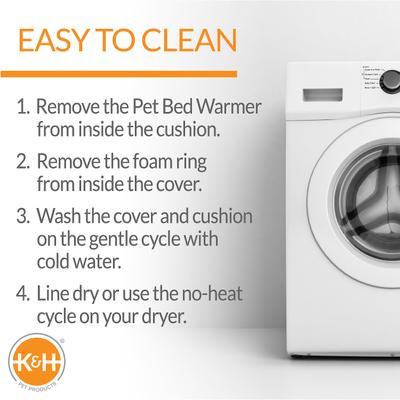 Show full view: K&H Pet Products Thermo-Kitty Bed Deluxe Indoor Heated Cat Bed, Tan/Leopard, Large slide 4 of 14