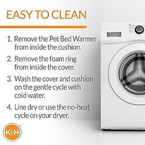 K&H Pet Products Thermo-Kitty Bed Indoor Heated Cat Bed, Sage, Large