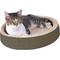 Show in main carousel: K&H Pet Products Thermo-Kitty Cuddle Up Indoor Heated Bolster Cat Bed, Mocha slide 1 of 12