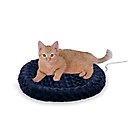 K&H Pet Products Thermo-Kitty Fashion Splash Indoor Heated Cat Bed, Medium, Blue
