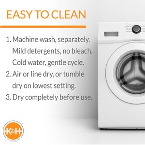 K&H Pet Products Thermo-Pet Cave Covered Indoor Heated Cat Bed & Tunnel, Blue