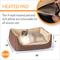 Show in main carousel: K&H Pet Products Thermo-Pet Cuddle Cushion Indoor Heated Bolster Cat & Dog Bed, Mocha slide 2 of 11