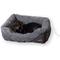 Show in main carousel: K&H Pet Products Thermo-Pet Lounge Sleeper Heated Bolster Dog & Cat Bed, Gray, Small slide 1 of 9