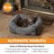 Show in main carousel: K&H Pet Products Thermo-Pet Lounge Sleeper Heated Bolster Dog & Cat Bed, Gray, Small slide 3 of 9