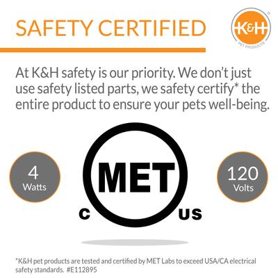 Show full view: K&H Pet Products Thermo-Pet Nest Covered Indoor Heated Cat Bed House, Gray, Small  slide 3 of 9