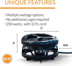 K&H Pet Products Thermo-Pond Perfect Climate Deluxe Pond Deicer, 250 Watt slide 2 of 9