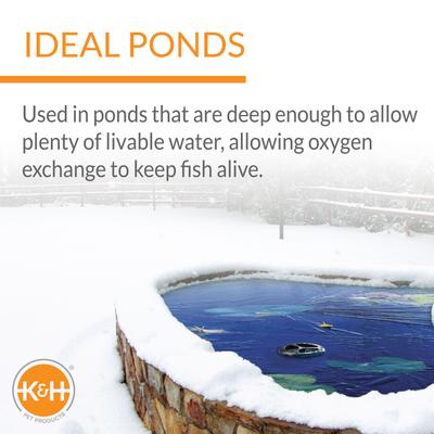 Show full view: K&H Pet Products Thermo-Pond Perfect Climate Deluxe Pond Deicer, 250 Watt slide 8 of 11