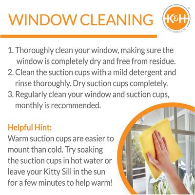 Show full view: K&H Pet Products Universal Mount Cat Window Perch Kitty Sill, Tan slide 5 of 10