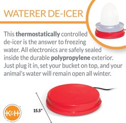 K&H Pet Products Universal Waterer Deicer, Red slide 2 of 7