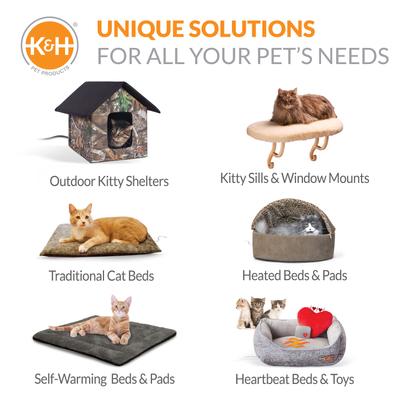 Show full view: K&H Pet Products Window Lounger Cat Perch Kitty Window Sill, Natural, 23x12-in slide 8 of 11