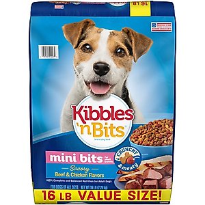 Kibbles 'n Bits Mini Bits Bacon & Steak Flavor Small Breed Dry Dog Food
