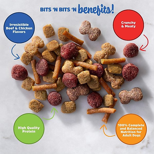 Kibbles 'n Bits Small Breed Mini Bits Savory Beef & Chicken Flavors Dry Dog Food