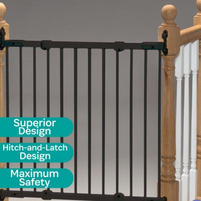 Show full view: KidCo Angle Mount Safeway Steel Gate Extension, 10-in, Black slide 5 of 7