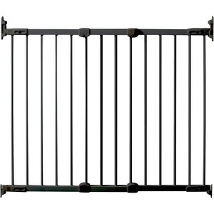 KidCo Angle Mount Safeway Steel Mounted Dog & Cat Gate, 31-in, Black
