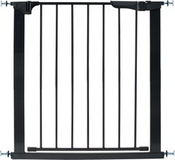 KidCo Auto Close Gateway Steel Pressure Mounted Dog & Cat Gate, 29.5-in, Black