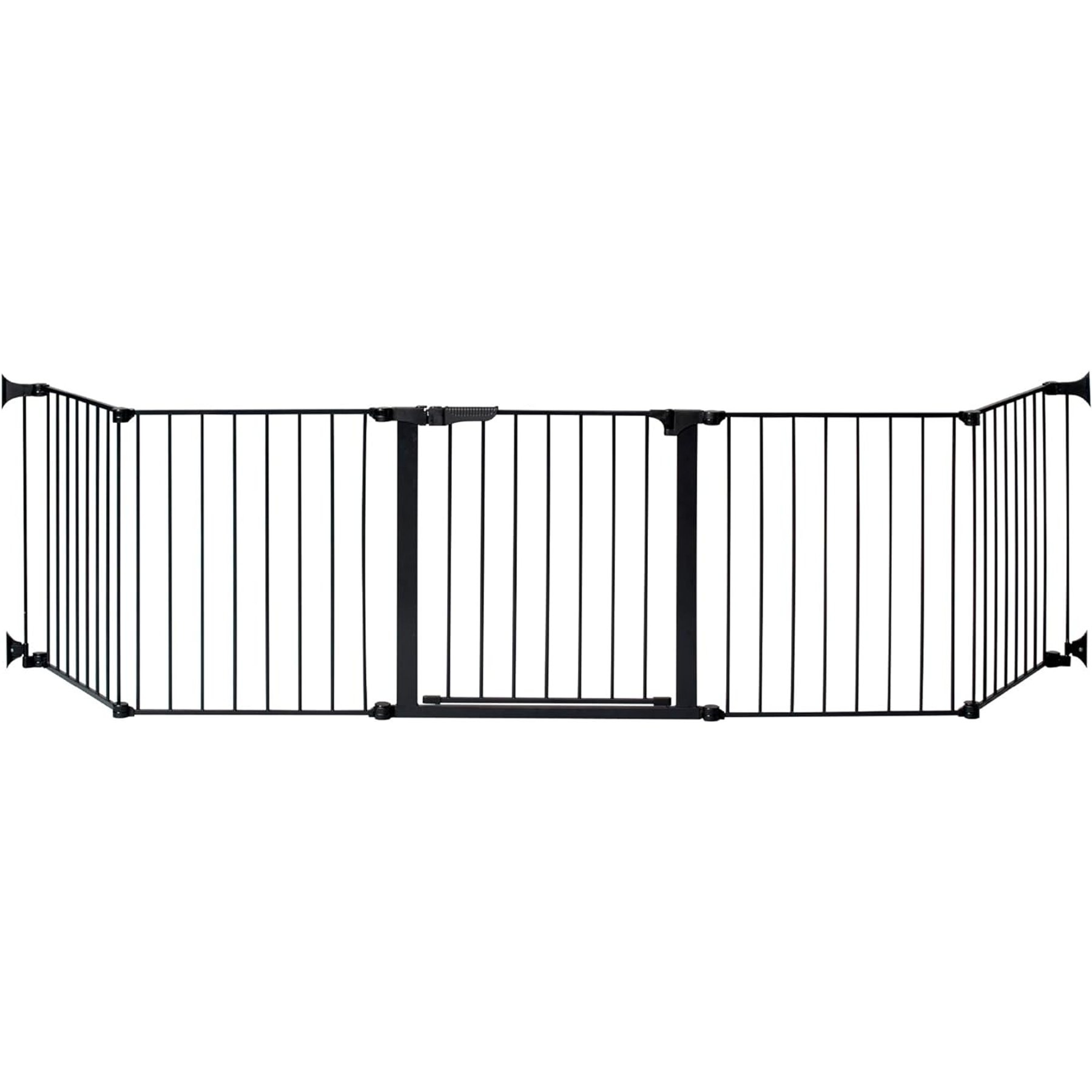KidCo Auto Close HearthGate Steel Mounted Dog & Cat Gate, 29.5-in, Black