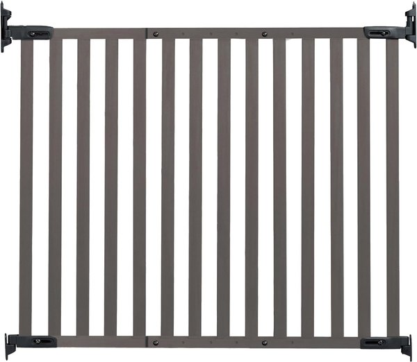 KIDCO Bamboo Angle Mount Safeway Wood Mounted Dog Cat Gate, 31