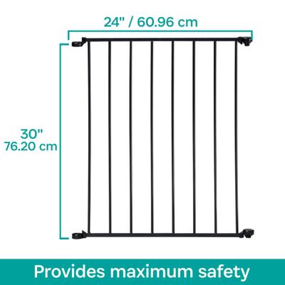 Show full view: KidCo Custom Fit Auto Close Configure Steel Gate Extension, Black, 24-in slide 1 of 6