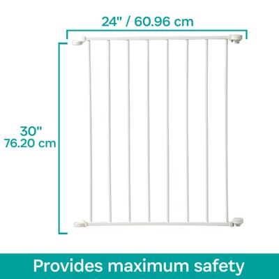 Show full view: KidCo Custom Fit Auto Close Configure Steel Gate Extension, White, 24-in slide 1 of 7