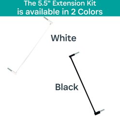 KidCo Gateway Pressure Plus & Auto Close Gateway Steel Gate Extension, 5.5-in, Black slide 2 of 5