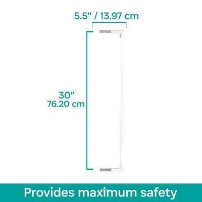 Show full view: KidCo Gateway Pressure Plus & Auto Close Gateway Steel Gate Extension, 5.5-in, White slide 1 of 5