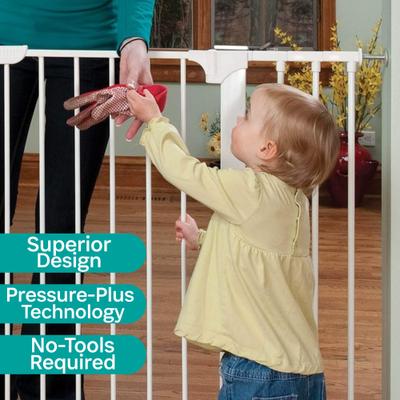 Show full view: KidCo Gateway Pressure Plus & Auto Close Gateway Steel Gate Extension, 5.5-in, White slide 4 of 5