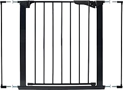 KidCo Gateway Pressure Plus Pressure Mounted Dog & Cat Gate, 29.5-in, Black