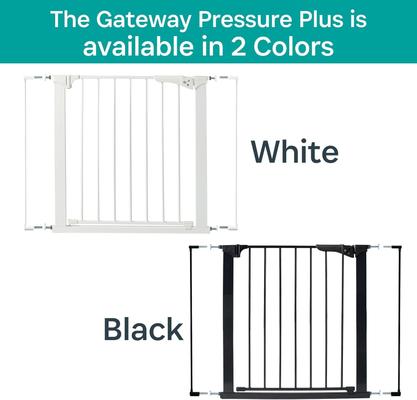 Show full view: KidCo Gateway Pressure Plus Pressure Mounted Dog & Cat Gate, 29.5-in, Black slide 6 of 9